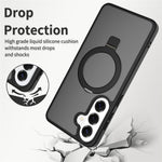 Phone Case for Samsung Galaxy S25+ / S24+ Magnetic Kickstand PC + TPU Matte Finish Shockproof Protective Cover