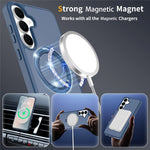 For Samsung Galaxy S26 FE / S25 FE Case Magnetic Kickstand PC + TPU Matte Finish Shockproof Phone Protective Cover