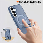 For Samsung Galaxy S26 FE / S25 FE Case Magnetic Kickstand PC + TPU Matte Finish Shockproof Phone Protective Cover