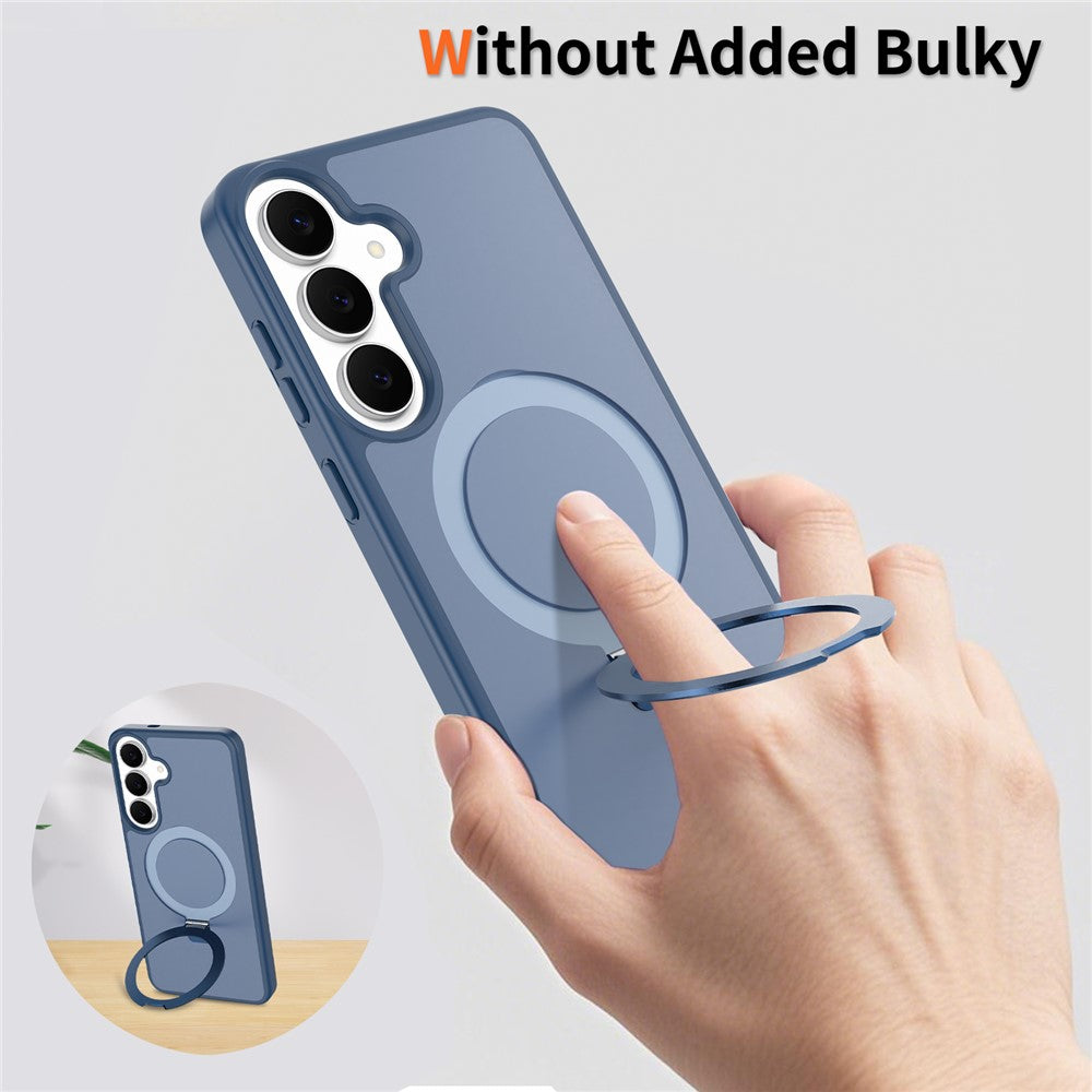 Samsung Galaxy S26 FE / S25 FE Skal Magnetiskt Stöd PC + TPU Matt Finish Stötsäkert mobilskydd