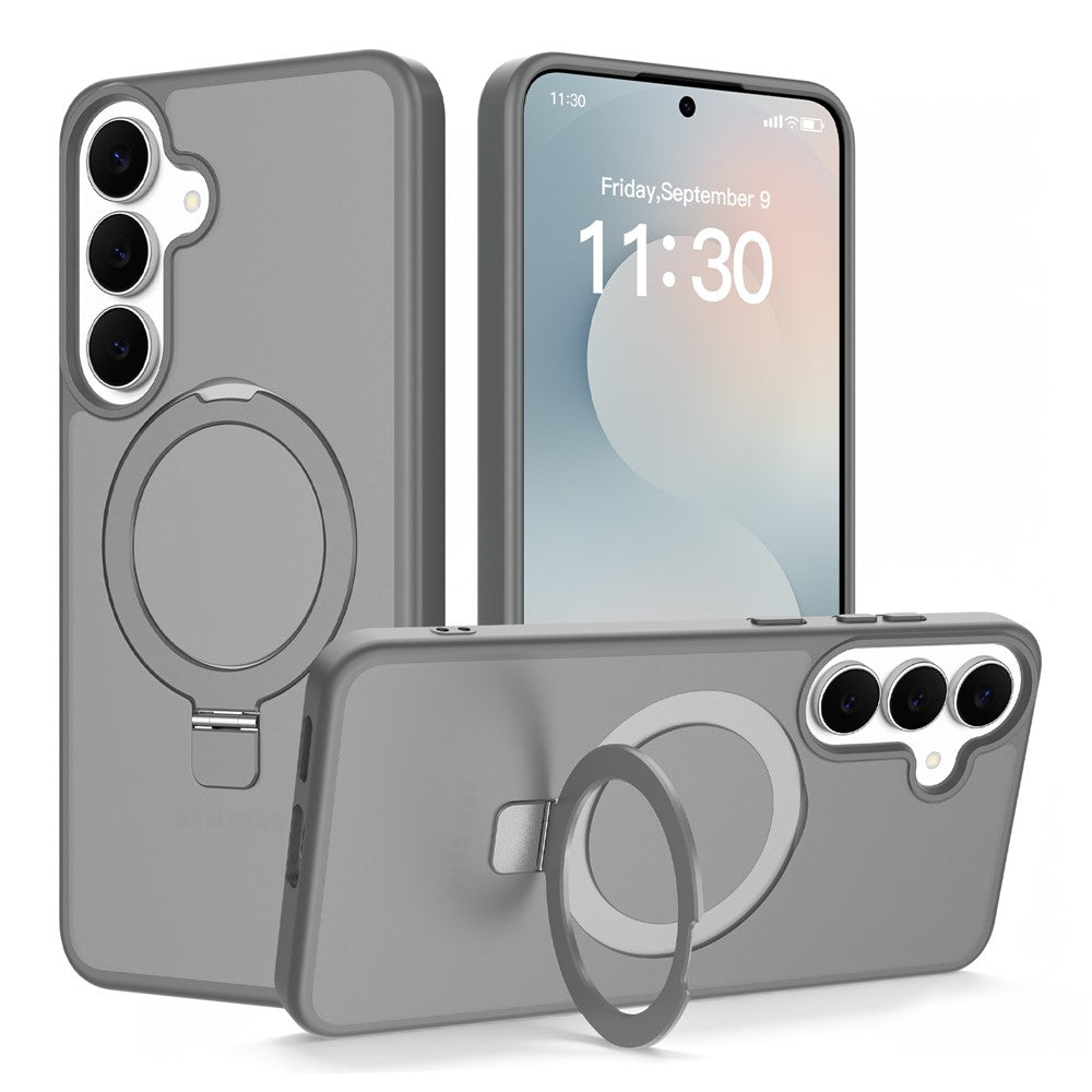 Samsung Galaxy S26 FE / S25 FE Skal Magnetiskt Stöd PC + TPU Matt Finish Stötsäkert mobilskydd