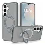 Samsung Galaxy S26 FE / S25 FE Skal Magnetiskt Stöd PC + TPU Matt Finish Stötsäkert mobilskydd