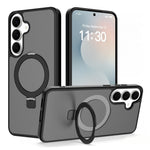 For Samsung Galaxy S26 FE / S25 FE Case Magnetic Kickstand PC + TPU Matte Finish Shockproof Phone Protective Cover