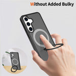 For Samsung Galaxy S25 / S24 Case Magnetic Kickstand PC + TPU Matte Finish Shockproof Phone Protective Cover