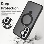 Mobilcover til Samsung Galaxy A27 5G / A37 5G / A36 5G / A56 5G, magnetisk stativ, PC + TPU, mat finish, stødsikkert beskyttelsescover