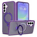 Mobilcover til Samsung Galaxy A27 5G / A37 5G / A36 5G / A56 5G, magnetisk stativ, PC + TPU, mat finish, stødsikkert beskyttelsescover