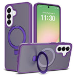 Samsung Galaxy A57 5G Skal Magnetiskt Stöd PC + TPU Matt Finish Stötsäkert mobilskydd