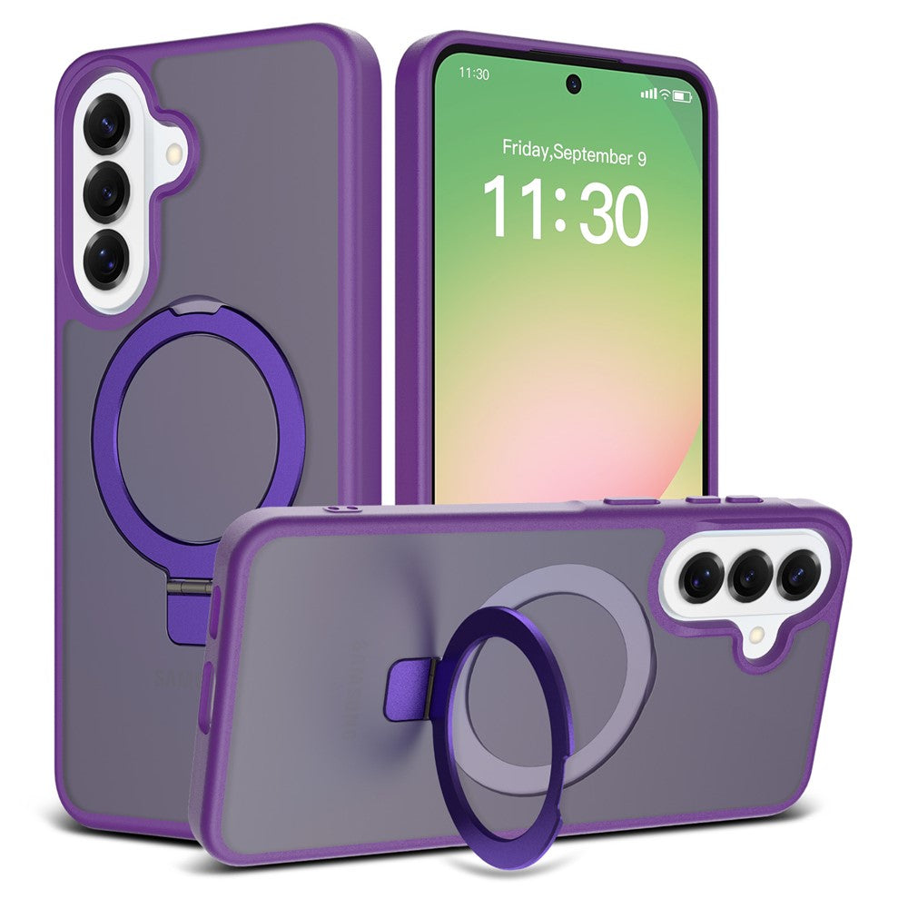 Samsung Galaxy A57 5G Skal Magnetiskt Stöd PC + TPU Matt Finish Stötsäkert mobilskydd