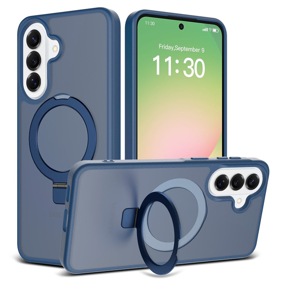Samsung Galaxy A57 5G Skal Magnetiskt Stöd PC + TPU Matt Finish Stötsäkert mobilskydd