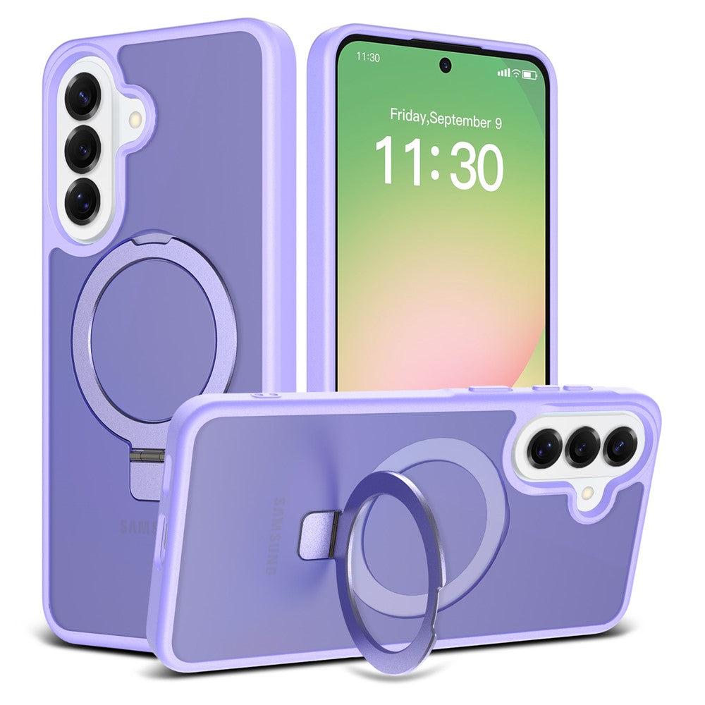 Samsung Galaxy A57 5G Skal Magnetiskt Stöd PC + TPU Matt Finish Stötsäkert mobilskydd
