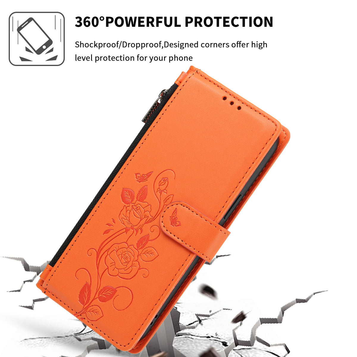 For Xiaomi 17T Case Rose Pattern Imprinted Wallet Stand PU Leather Phone Cover with Wrist Strap