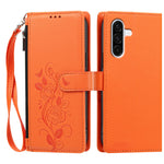 Til Samsung Galaxy A36 5G / Galaxy A56 5G / Galaxy M56 5G / Galaxy A37 5G Etui med Rosamønster Præget Pungstativ PU-læder Telefoncover med Håndrem