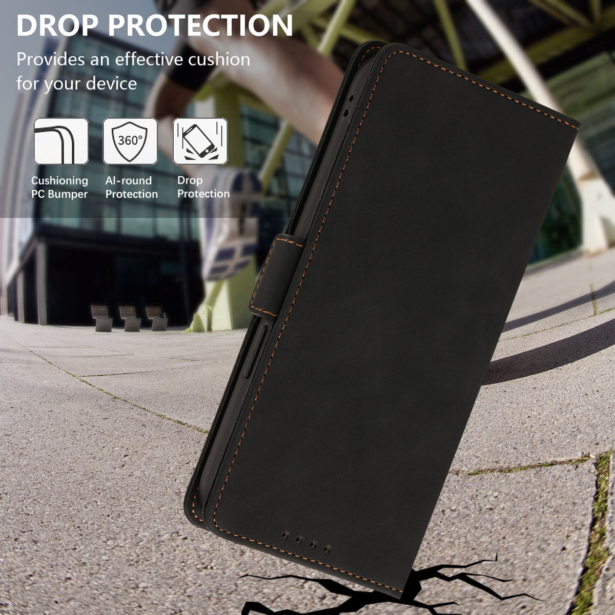 For Xiaomi 17 Max Case Skin-touch PU Leather Flip Wallet Phone Cover with Wrist Strap