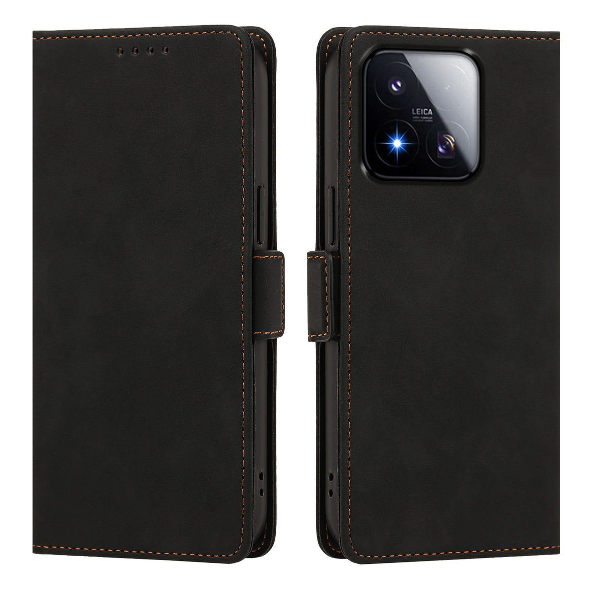 For Xiaomi 17 Max Case Skin-touch PU Leather Flip Wallet Phone Cover with Wrist Strap