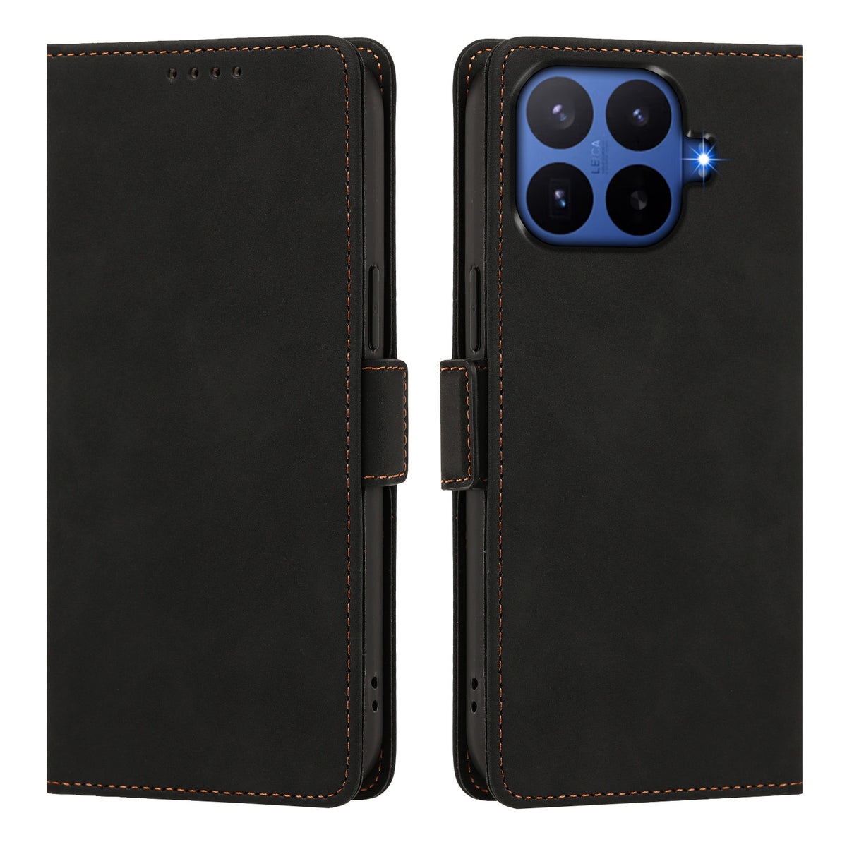 For Xiaomi 17T Pro Case Skin-touch PU Leather Flip Wallet Phone Cover with Wrist Strap