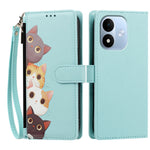 For Xiaomi Redmi Note 17 (India/China) 5G / Xiaomi Redmi Note 17 5G (Global) / Xiaomi Redmi Note 17 4G (Global) Case Cute Cat Pattern PU Leather Flip Wallet Phone Cover with Wrist Strap