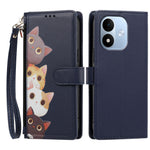 Xiaomi Redmi Note 17 (Indien/Kina) 5G / Xiaomi Redmi Note 17 5G (Global) / Xiaomi Redmi Note 17 4G (Global) Fodral Sött Kattmönster PU-läder Flip Plånboksfodral med Handledsrem