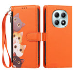 For Xiaomi Poco M8 5G / Xiaomi Redmi Note 15 4G (Global) / Xiaomi Redmi Note 15 5G (Global) Case Cute Cat Pattern PU Leather Flip Wallet Phone Cover with Wrist Strap