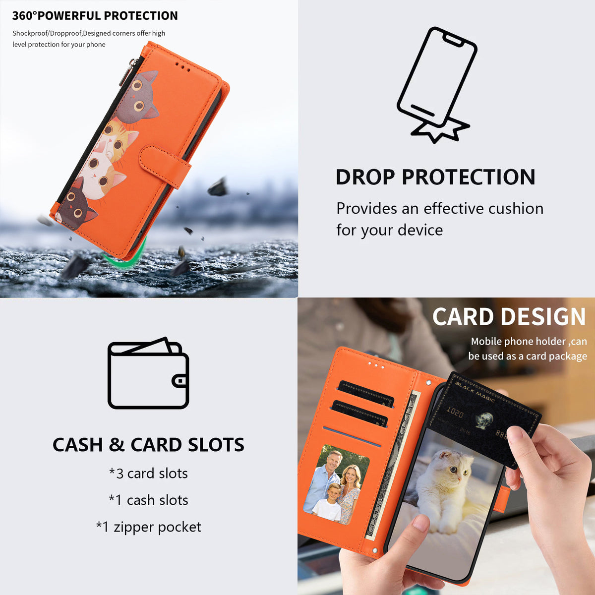 For Xiaomi 17T Pro Case Cute Cat Pattern PU Leather Flip Wallet Phone Cover with Wrist Strap