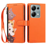 For Xiaomi Redmi 17 5G / Xiaomi Redmi 17 4G Case Cute Cat Pattern PU Leather Flip Wallet Phone Cover with Wrist Strap