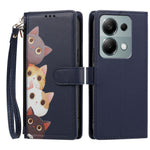 For Xiaomi Redmi 17 5G / Xiaomi Redmi 17 4G Case Cute Cat Pattern PU Leather Flip Wallet Phone Cover with Wrist Strap