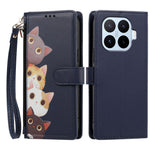 For Xiaomi 17T Case Cute Cat Pattern PU Leather Flip Wallet Phone Cover with Wrist Strap