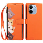 For Xiaomi Redmi Note 17 Pro Max 5G / Xiaomi Redmi Note 17 Pro+ 5G Case Cute Cat Pattern PU Leather Flip Wallet Phone Cover with Wrist Strap