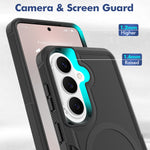 For Samsung Galaxy S25 / S24 Magnetic Case Dual Layer PC + TPU Shockproof Phone Cover