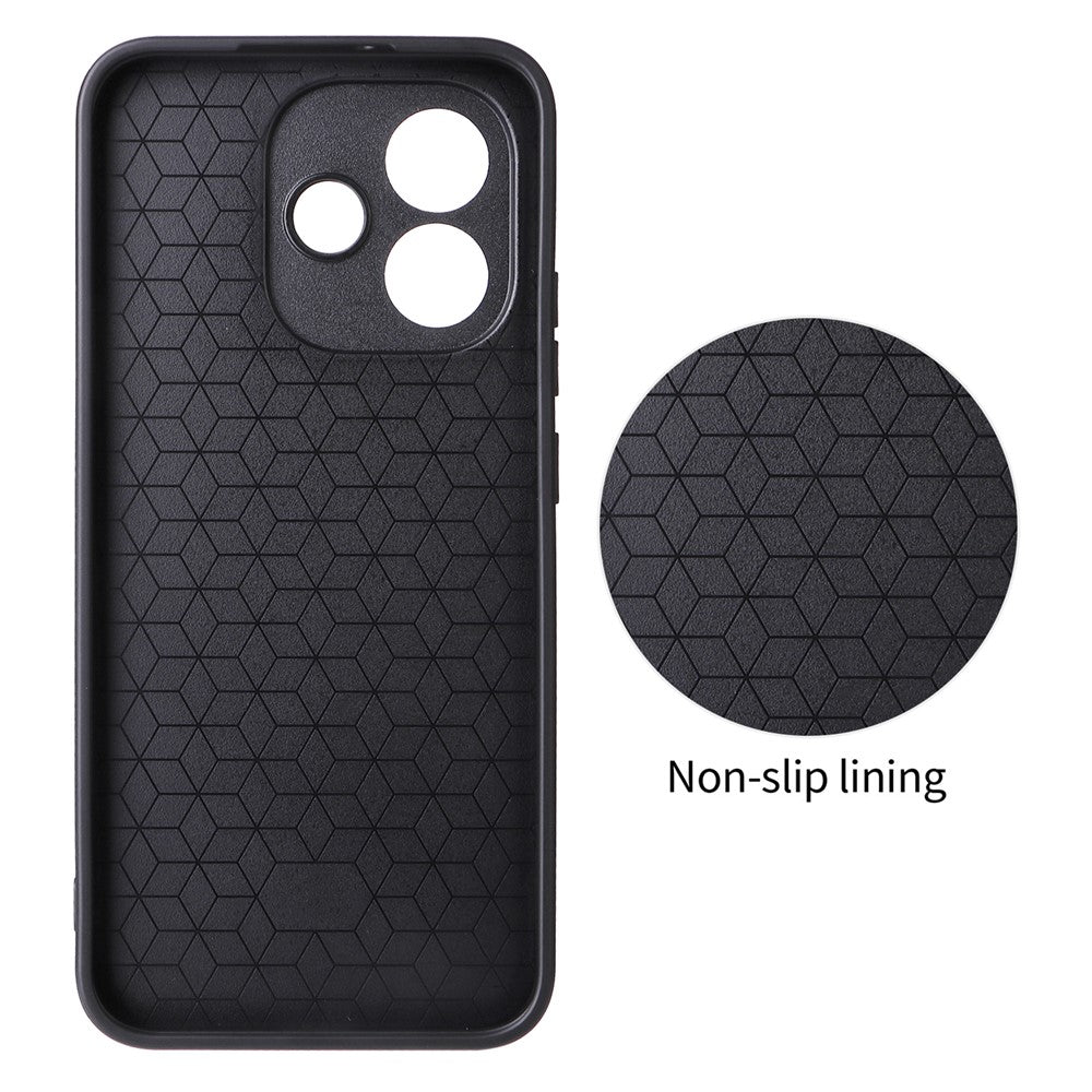 mobilskal för Xiaomi Redmi Note 17 5G (Global) / 17 4G (Global) / 17 (Indien/Kina) 5G Kolfiberstruktur Läderbelagd TPU PC mobilskal med metallring för magnetisk bilmontering