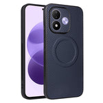 mobilskal för Xiaomi Redmi Note 17 5G (Global) / 17 4G (Global) / 17 (Indien/Kina) 5G Kolfiberstruktur Läderbelagd TPU PC mobilskal med metallring för magnetisk bilmontering