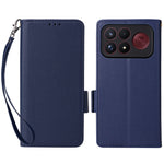 For Xiaomi Poco F9 Ultra 5G / Redmi K100 Pro Max 5G (China) Case Litchi Texture Wallet Leather Phone Cover with Wrist Strap