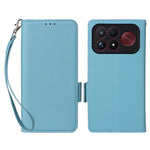 For Xiaomi Poco F9 Ultra 5G / Redmi K100 Pro Max 5G (China) Case Litchi Texture Wallet Leather Phone Cover with Wrist Strap