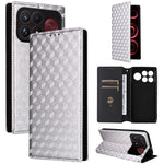 For Xiaomi Poco F9 Ultra 5G / Redmi K100 Pro Max 5G (China) Case Wallet Rhombus Imprinted PU Leather Phone Cover