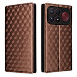 For Xiaomi Poco F9 Ultra 5G / Redmi K100 Pro Max 5G (China) Case Wallet Rhombus Imprinted PU Leather Phone Cover
