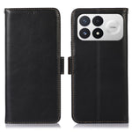 For Xiaomi Redmi K100 Pro 5G / Poco F9 Pro 5G Case RFID Blocking Genuine Cow Leather Wallet Phone Cover