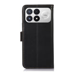 For Xiaomi Redmi K100 Pro 5G / Poco F9 Pro 5G Case RFID Blocking Genuine Cow Leather Wallet Phone Cover