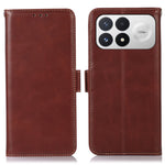 For Xiaomi Redmi K100 Pro 5G / Poco F9 Pro 5G Case RFID Blocking Genuine Cow Leather Wallet Phone Cover