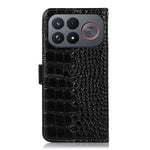 For Xiaomi Redmi K100 Pro Max 5G (China) / Poco F9 Ultra 5G Case RFID Blocking Wallet Crocodile Texture Genuine Cow Leather Phone Cover