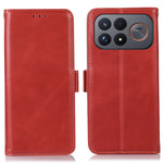 For Xiaomi Redmi K100 Pro Max 5G (China) (China) / Poco F9 Ultra 5G Case RFID Blocking Genuine Cow Leather Wallet Phone Cover
