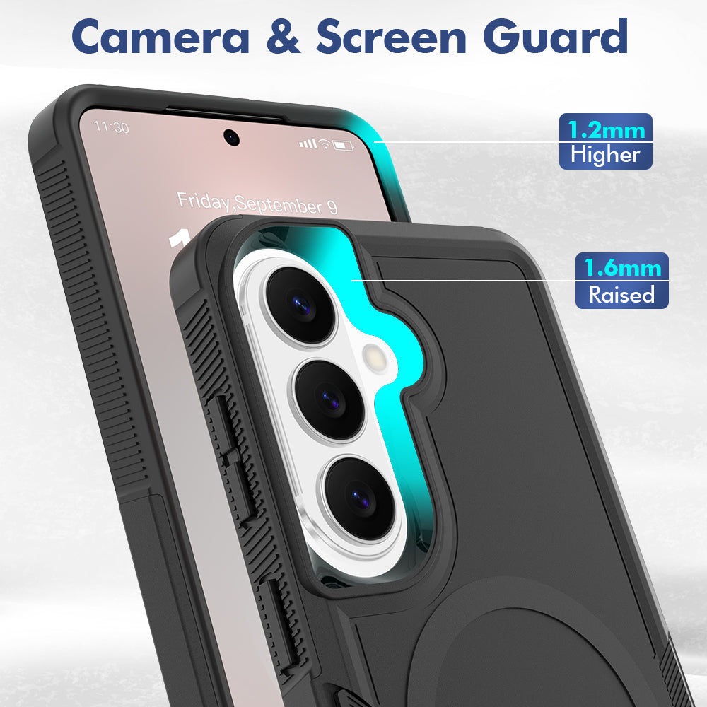 Samsung Galaxy A36 5G / Galaxy A56 5G Magnetiskt skal Dubbelskiktat PC + TPU Stötsäkert mobilskal