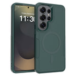 Magnetiskt skal för Samsung Galaxy S25 Ultra med dubbla lager av PC + TPU, stötsäkert mobilskal