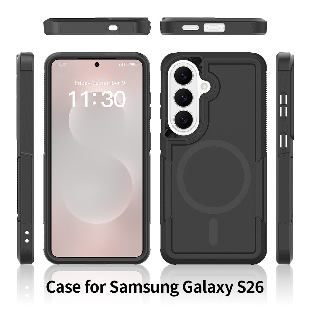 Samsung Galaxy A16 5G-magnetcover, dobbeltlaget PC + TPU-stødsikkert mobilcover