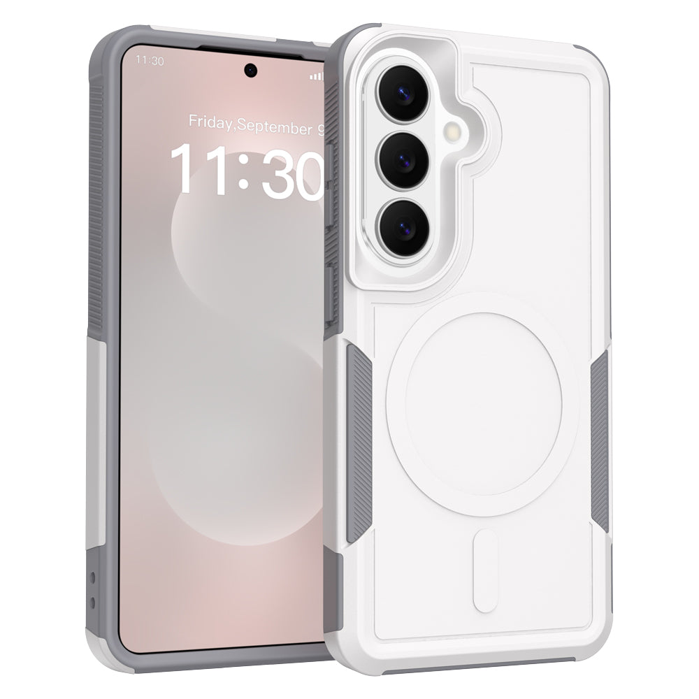 Samsung Galaxy A16 5G-magnetcover, dobbeltlaget PC + TPU-stødsikkert mobilcover