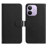 For Xiaomi Redmi Note 17 Pro 5G Case Wallet Stand Litchi Texture Genuine Cow Leather Flip Phone Cover