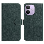 For Xiaomi Redmi Note 17 Pro 5G Case Wallet Stand Litchi Texture Genuine Cow Leather Flip Phone Cover