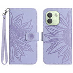 For Xiaomi Redmi Note 17 Pro Max 5G / Xiaomi Redmi Note 17 Pro+ 5G Case Sunflower Imprint Leather Wallet Phone Cover with Wrist Strap