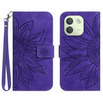 For Xiaomi Redmi Note 17 Pro Max 5G / Xiaomi Redmi Note 17 Pro+ 5G Case Sunflower Imprint Leather Wallet Phone Cover with Wrist Strap