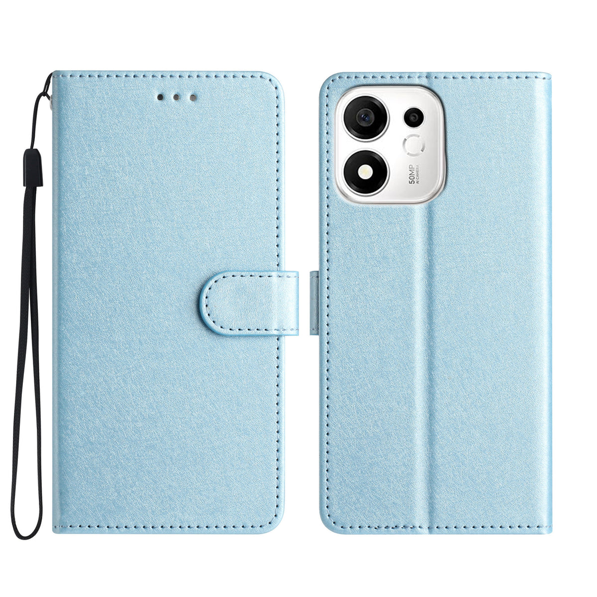 For Honor X7e Plus 5G / Honor 600 Smart 5G Wallet Case Leather Folio Phone Cover Magnetic Clasp