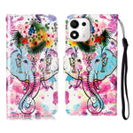 For Honor X7e Plus 5G / Honor 600 Smart 5G Case Pattern Leather Wallet Phone Cover with Strap