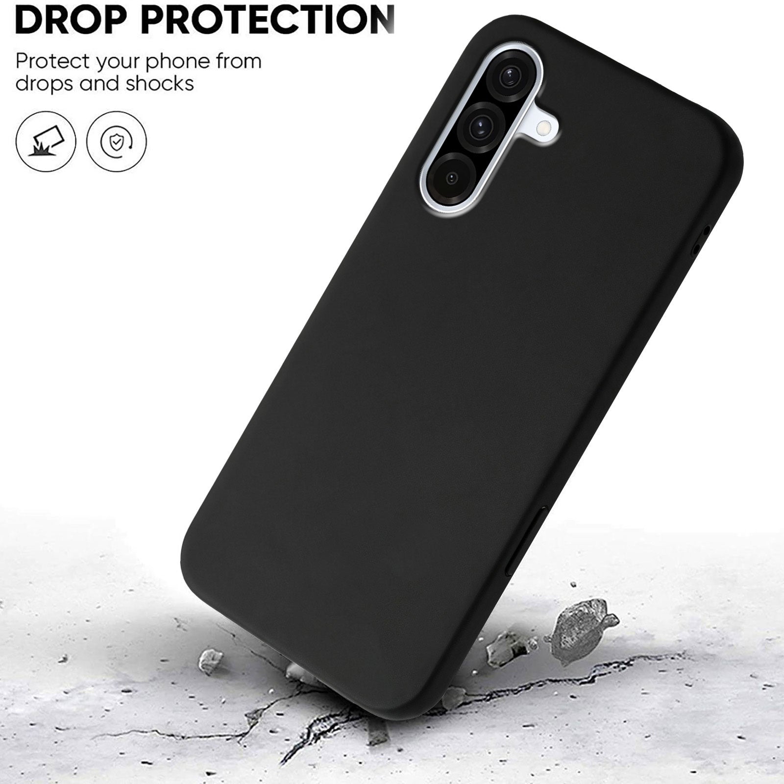 Samsung Galaxy A36 5G / Galaxy A56 5G / Galaxy M56 5G / Galaxy A37 5G skal mjukt TPU fallskyddande halkfri textur mobilskal